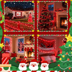 BHCLIGHT 240LED Christmas Voice Control String Lights Red