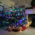 Dazzle Bright Christmas String Lights, 100 LED 33 FT Connectable Fairy Lights with 8 Modes, Waterproof Christmas Decorations for Indoor Outdoor Holiday Party Home Tree Decor (Multi-Colored)