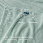 Bedsure GentleSoft Twin XL Fleece Blanket Dorm Bedding - Lightweight Soft Cozy Blankets for Bed, Sofa, Couch, Travel, Camping, Sage Green, 66"x90"