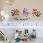 Butterfly Wall Decor 24/48 PCS, 3D Butterflies Stickers for Party Decorations with Magnets(Colorful, 48)