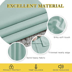 NICETOWN Bedroom Blackout Curtains for Kitchen Window - Window Treatment Thermal Insulated Solid Grommet Sound Reducing for Kitchen/Nursery, Aqua Blue, 2 Panels, W34 x L50