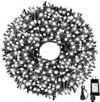 105FT 300LEDs Christmas Lights Outdoor Indoor String Lights 8 Modes Memory Function for Christmas Tree Party Decoration, UL Listed (4 Sets CONNECTABLE) White