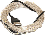 Karlling USB Plug in LED Fairy Lights,2 Packs of 100 LED Bulbs 33 Ft Silver Wire Waterproof Starry String Lights for Bedroom Patio Garden Party Wedding Commercial Lighting (White)