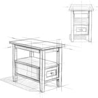 SIMPLIHOME Warm Shaker SOLID WOOD 14 inch Wide Rectangle Transitional Narrow Side Table in Black for the Living Room and Bedroom