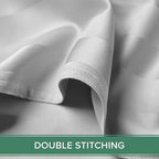 Twin Sheets by Pure Bamboo, Genuine 100% Organic Viscose Derived from Bamboo Bed Sheet Set, Luxuriously Soft & Cooling, Double Stitching, Lifetime Quality Promise (Twin, Jacquard White)