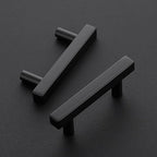 Ravinte Black Cabinet Handles 25 Pack 2-1/2 inch Matte Black Square Cabinet Pulls Kitchen Hardware 4 inch Overall Length Kitchen Drawer Pulls