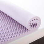 Best Price Mattress 2 Inch Egg Crate Memory Foam Mattress Topper with Soothing Lavender Infusion, CertiPUR-US Certified, Dorm Essentials, Full
