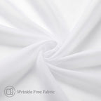 Aiyufeng Voile Sheer White Curtains - Transparent Light Weight Soft Window Treatment Curtain Panels with Rod Pocket Top for Patio Door/Living Room (W40 x L96, 2 Panels)