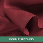 Queen Sheets by Pure Bamboo, Genuine 100% Organic Viscose Derived from Bamboo Bed Sheet Set, Luxuriously Soft & Cooling, Double Stitching, Lifetime Quality Promise (Queen, Merlot)