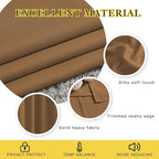 NICETOWN Gold Brown Curtains for Living Room, Grommet 50% Blackout Thermal Insulated Window Treatment Solid Sound Reducing Drapes for Bedroom/Nursery, Set of 2, W46 x L63, 2 Panels