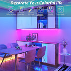 150 ft LED Lights for Bedroom Music Sync RGB LED Strip Lights with APP & Remote Control LED Lights for Room Home Party Christmas Wall Decor (2 Rolls of 75ft)