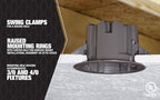 Southwire -MSBST250 Fixture and Ceiling Electrical Box Smart Box Shark Tooth with Hole Saw