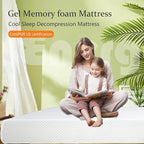 BestMassage | 12 Inch Twin Mattress | Gel Memory Foam | Medium Firm Feel | White | Bed in a Box, CertiPUR-US Certified | Pressure Relief, Cooling Ventilated Foam | Breathable Knit Cover