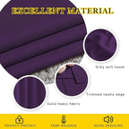 NICETOWN Royal Purple Blackout Bedroom Curtains 96 inches Long, Grommet Thermal Insulated Room Darkening Window Treatments Sound Reducing for Living Room, W46 x L96, 2 Panels