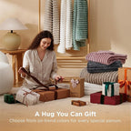 Bedsure GentleSoft Beige Throw Blanket for Couch - Cozy Soft Blankets for Women, Cute Small Fleece Throws for Girls, Linen, 50x60 Inches