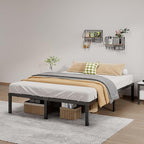 Metal Bed Frame King Size - 14 Inch Heavy-Duty King Platform Bed Frame No Box Spring Needed, Easy Assembly, Noise-Free, Sturdy Mattress Foundation, Underbed Storage Space