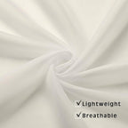 OWENIE Short Sheer Curtains 36 Inches 2 Panels Set - Kitchen Tiers Valances Curtains Light Filter Rod Pocket Voile Cafe Curtains for Kitchen Bathroom Small Half Window, 42 in W x 36 in L, Ivory
