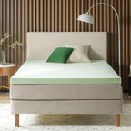 ZINUS 3 Inch Green Tea Memory Foam Mattress Topper, Smaller, More Convenient WonderBox Packaging, Pressure-Relieving Layers, CertiPUR-US Certified, Twin