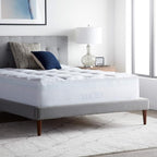 LUCID 4" Down Alternative & Gel Memory Foam Mattress Topper, Twin XL – Three Toppers in One – Fitted Sheet Style, 100% Cotton