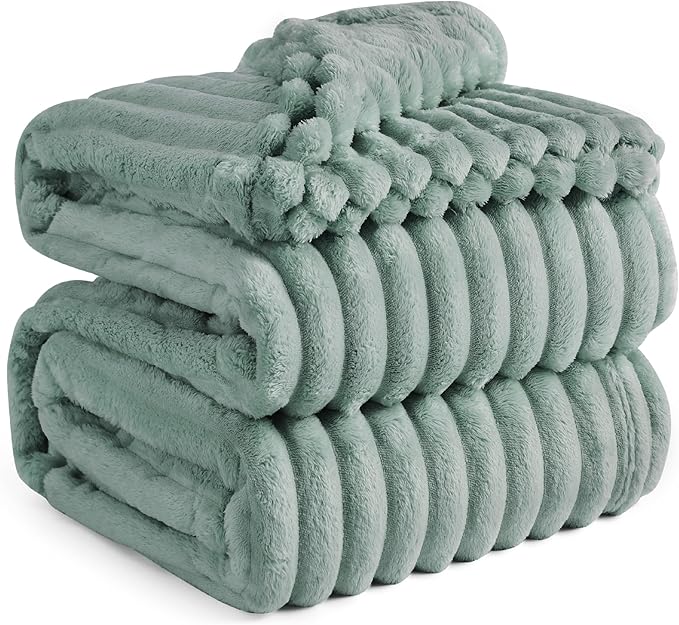 Bedsure GentleSoft Sage Green California King Size Blanket for Bed - Cozy Soft Blankets for Women, Cute Large Throws for Girls, 102x96 Inches