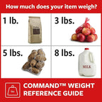 Command Key Rail, Holds up to 2 lb, 8-inch Rail with 4 Key Hooks and 6 Command Strips, Quartz, Removable Key Hooks for Entryway or Hallway, Hang Keys, Hats, Dog Leashes, and Accessories