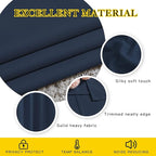 NICETOWN Blackout Room Divider Curtains 118 inches Long, Grommet Thermal Window Treatments Sound Reducing Drapes for Sliding Glass Door, Navy Blue, W66 x L118, 2 Pieces
