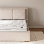 Signature Design by Ashley Full Size Chime 8 Inch Medium Firm Innerspring Mattress with Pressure Relief Quilt Foam, Fiberglass Free, Mattress In A Box