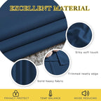 NICETOWN Blackout Curtains Panels for Window - Window Treatment Thermal Insulated Solid Grommet Blackout Drapes for Bedroom (Moroccan Blue, Double Panels, 52 by 72 Inch)