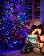Blingstar Christmas Lights Colored String Lights 33 Ft 100 LED Waterproof Multicolor Twinkle Lights 8 Modes 30 V Plug in Fairy String Lights for Indoor Outdoor Xmas Tree Bedroom Garden Party Decor