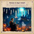 Homemory Hanging 20 Pcs Floating Candles with 2 Wand Remote and String, Flying Flameless LED Taper Candles Warm White Light, Battery Operated Window Candle for Halloween Christmas Party