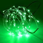 Karlling USB Plug in LED Fairy Lights,5 Packs of 50 LED Bulbs 16 Ft Silver Wire Waterproof Starry String Lights for Bedroom Patio Garden Party Wedding Commercial Lighting (Green)
