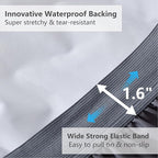 King Size Mattress Pad Waterproof, Cooling Mattress Topper Noiseless, Leak Proof Mattress Protector Deep Pocket Washable, Quilted Fitted Soft King Mattress Pad Cover (78x80 inch, Grey)
