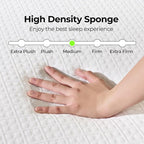 Rolanstar 10 Inch Full Mattress Gel Memory for Cool Sleep & Pressure Relief, Medium Firm Feel, CertiPUR-US Certified, Mattress in a Box, White