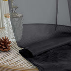 OWENIE Black Sheer Curtains, Sheer Curtains 96 inches Long 2 Panels Set, Rod Pocket Voile Fimly Sheer Drapes for Living Room/Bedroom, 2pcs, Each 59" W x 96" L