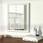 Amazon Basics Rectangular Wall Mount Mirror 16" x 20", Standard Trim, White