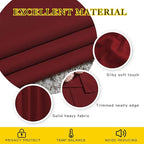 NICETOWN Blackout Patio Curtains for Windows 84 inch Length - Solid Thermal Insulated Grommet Light Reducing Panels Window Treatment for Living Room (Burgundy Red, 2 Panels = 160" Wide)