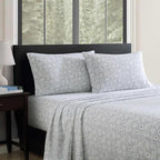 Eddie Bauer - Queen Sheets, Cotton Flannel Bedding Set, Brushed for Extra Softness, Cozy Home Decor, Oeko-Tex Certified (Deer Camp Green, Queen)