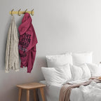 Brushed Gold Wall Mounted Coat Rack – 12 Inch Stainless Steel Rail with 4 Double Coat Hooks for Entryway, Bathroom, Bedroom, Kitchen – Modern Gold Hook Rack for Coats, Hats, Towels