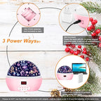 Kid Unicorn Night Light for Girls, and Baby Bear Night Lights Rotating Light Projector with Timer Color Changing Birthday Gifts for 3-5-10 Year Old Girls