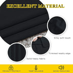NICETOWN Black Out Bedroom Curtains 72 inches Long, Grommet Blackout Thermal Insulated Window Treatment Room Darkening for Bedroom/Home Office, 2 Panels, W37 x L72