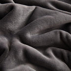 KMUSET Fleece Blanket King Size Dark Grey Lightweight Super Soft Cozy Luxury Bed Blanket Microfiber Factory Shop