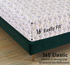 RUVANTI Flannel Sheets Queen Size - 100% Cotton Double Brushed Bed Sheets, Deep Pockets 16 Inches Queen Sheet Set, All Seasons Breathable & Extra Soft - Warm & Cozy, 4 Piece, Sand Rose
