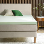 ZINUS 3 Inch Green Tea Memory Foam Mattress Topper, Smaller, More Convenient WonderBox Packaging, Pressure-Relieving Layers, CertiPUR-US Certified, King