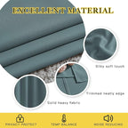 NICETOWN Greyish Blue Room Darkening Curtains 80 inch Length - Chic Grommet Thermal Insulated Blackout Window Treatments Sound Proof Drapes for Bedroom/Living Room (2 Panels, W46 x L80)