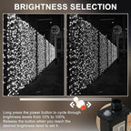 RPGT Christmas Tree Light 200 LEDs 73ft Green Cable Wire Fairy String Twinkle Lights Plug in 12 Modes for Xmas Party, Outdoor, Garden, Wedding, Home Decoration (White)