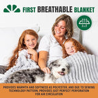 GO Premium Cozy Soft King Size Blanket for Couch, Bed - Light Gray Fleece for Living Room, Bedroom, Home Decor - Large (90x108 Inches)