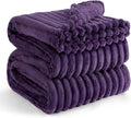 Bedsure GentleSoft Purple Fleece Blanket for Couch - Cozy Soft Blankets for Women, Cute Small Throws for Girls, 90x90 Inches