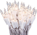 612 Vermont 50 Clear Christmas Lights on White Wire, UL Approved for Indoor/Outdoor Use, 9 Foot of Lighted Length, 11 Foot of Total Length