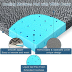 Airensky 3 Inch Memory Foam Mattress Topper, Cooling Gel Infused High Density King (76"x80") Topper with Removable Skin-Friendly Cover, Bed Topper for Pressure Relief Back Pain, CertiPUR-US Certified