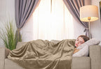 Utopia Bedding Fleece Blanket Throw Size Camel 300GSM Luxury Anti-Static Fuzzy Soft Microfiber Blanket for Couch, Sofa and Bed (60x50 Inch)